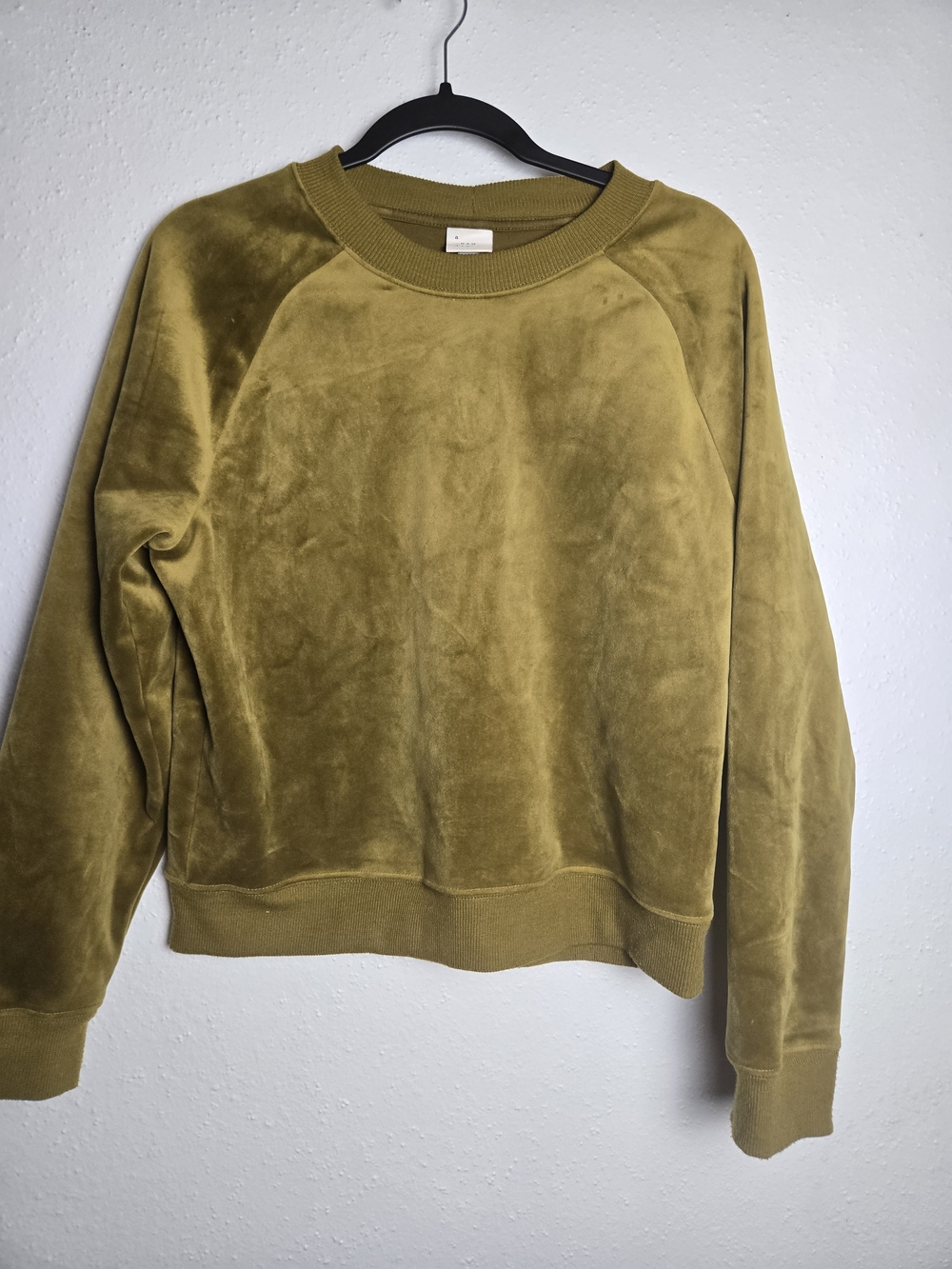 a new day  Green Velvet Crewneck Sweatshirt
